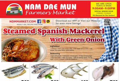 Nam Dae Mun Farmers Market (GA) Weekly Ad Flyer Specials September 16 to September 22, 2022