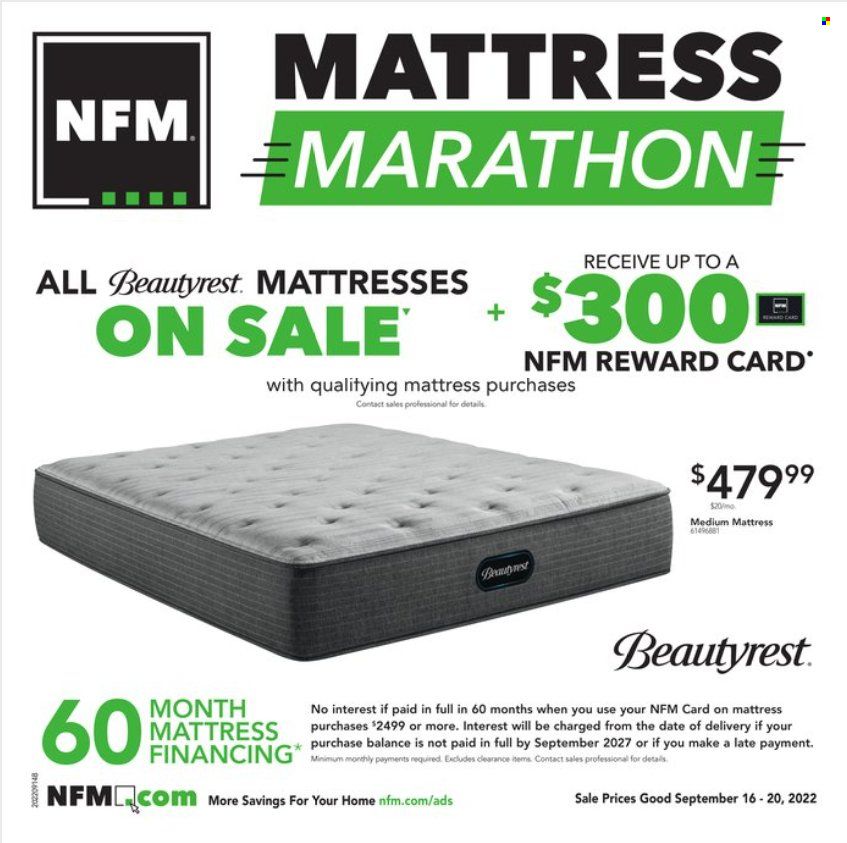 Nebraska Furniture Mart (IA, KS, NE, TX) Weekly Ad Flyer Specials September 16 to September 20, 2022