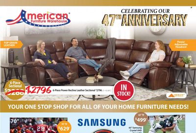 American Furniture Warehouse (AZ, CO, TX) Weekly Ad Flyer Specials September 18 to September 24, 2022