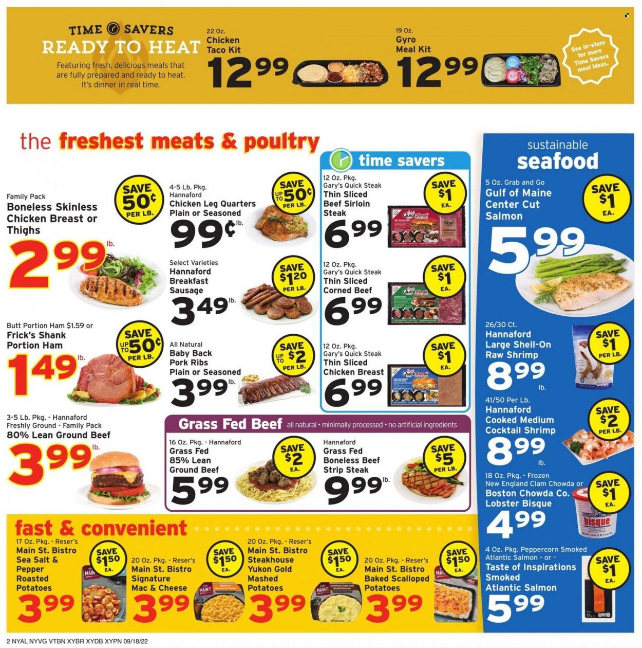 Hannaford (NY) Weekly Ad Flyer Specials September 18 to September 24, 2022