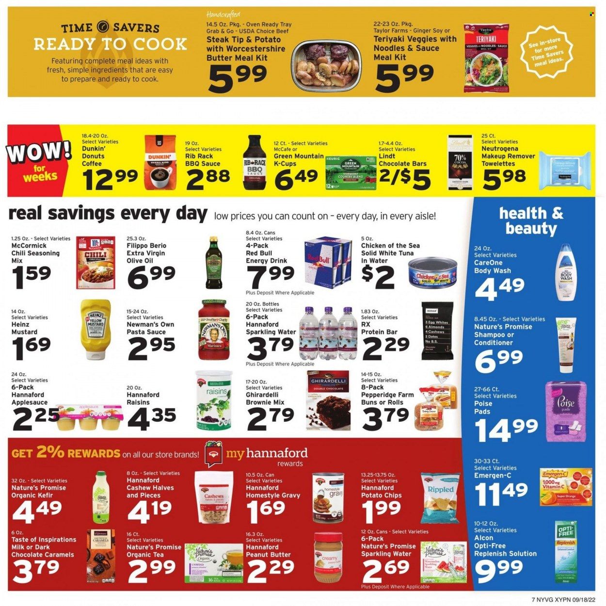 Hannaford (NY) Weekly Ad Flyer Specials September 18 to September 24, 2022