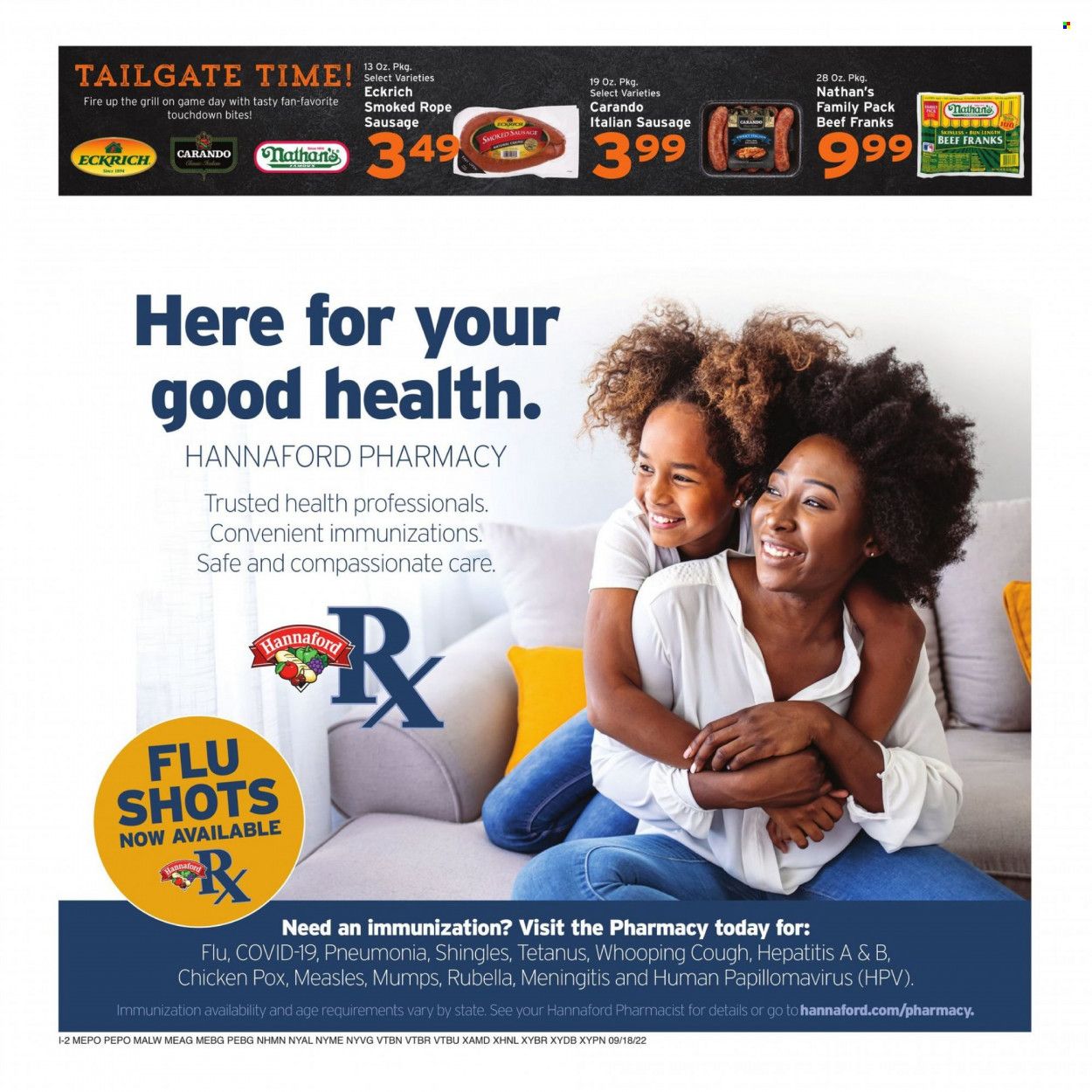 Hannaford (ME) Weekly Ad Flyer Specials September 18 to September 24, 2022