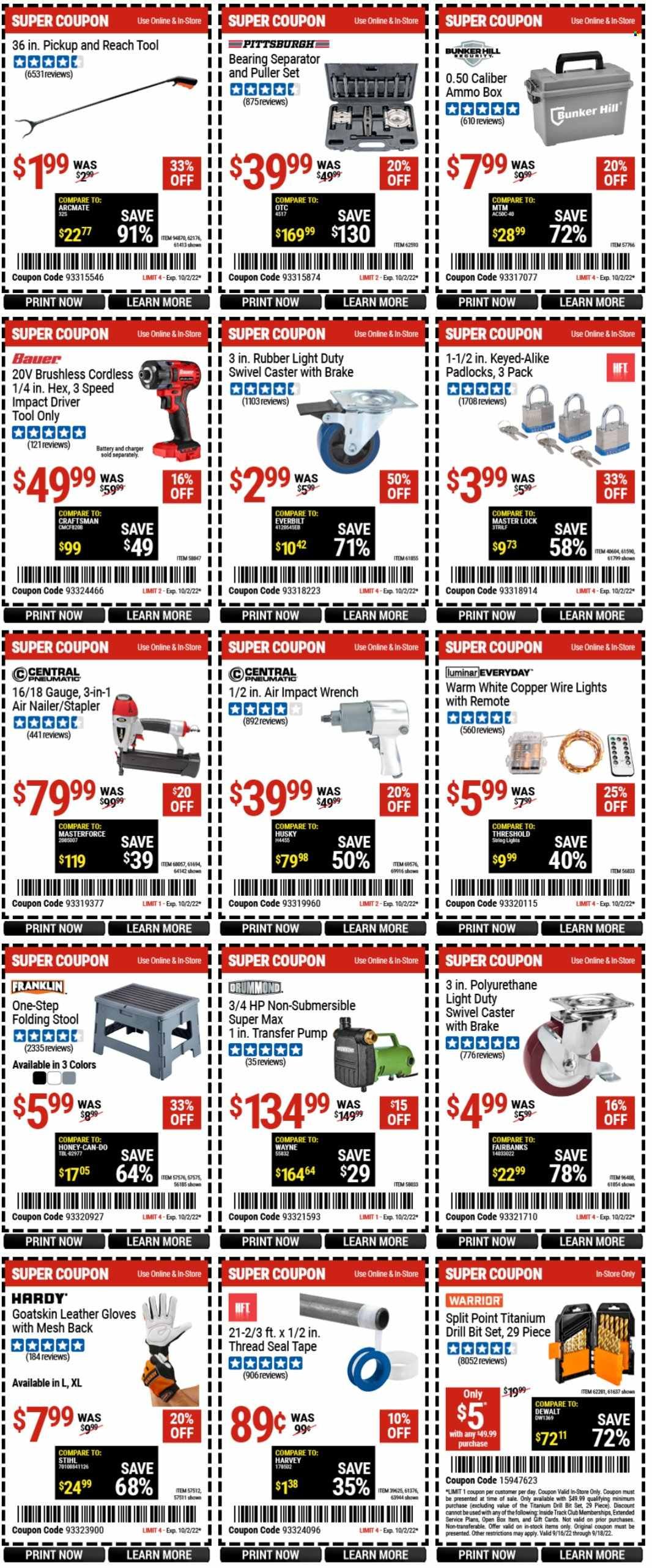 Harbor Freight Weekly Ad Flyer Specials September 19 to October 2, 2022