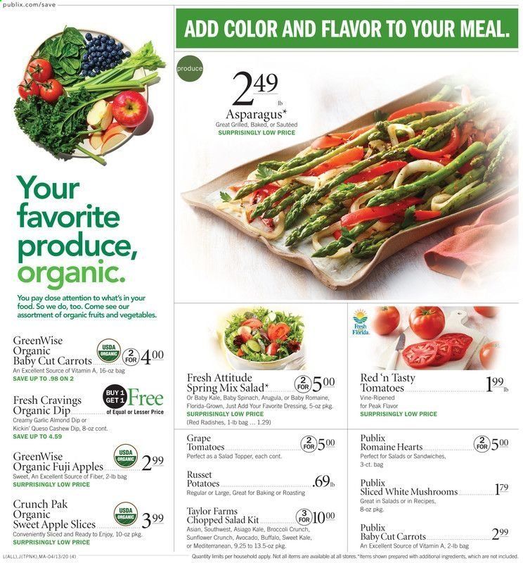 Publix Weekly Ad & Flyer April 13 to 15