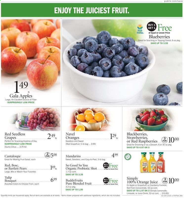 Publix Weekly Ad & Flyer April 13 to 15