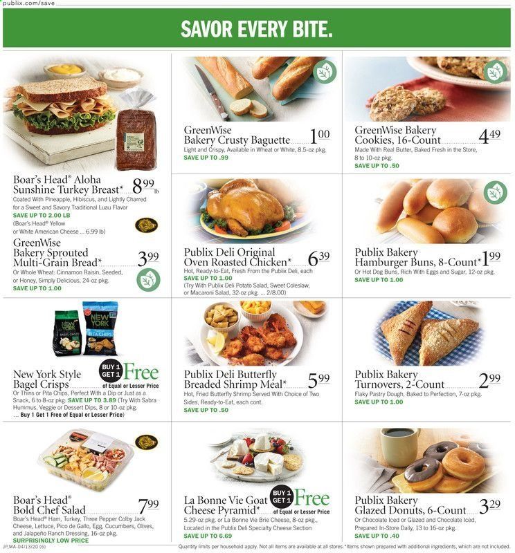 Publix Weekly Ad & Flyer April 13 to 15
