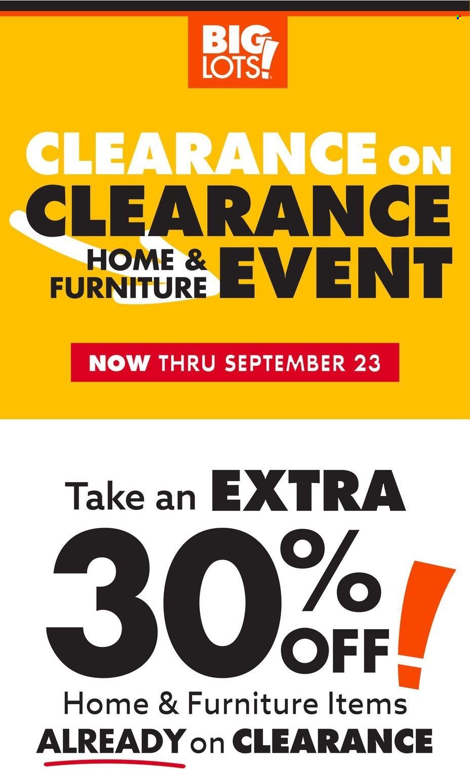 Big Lots Weekly Ad Flyer Specials September 18 to September 23, 2022
