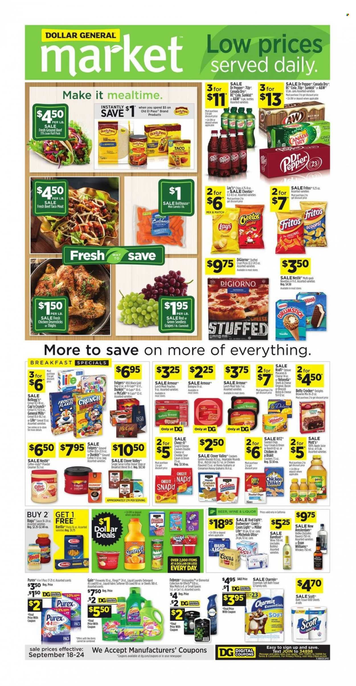 Dollar General (CA) Weekly Ad Flyer Specials September 18 to September 24, 2022