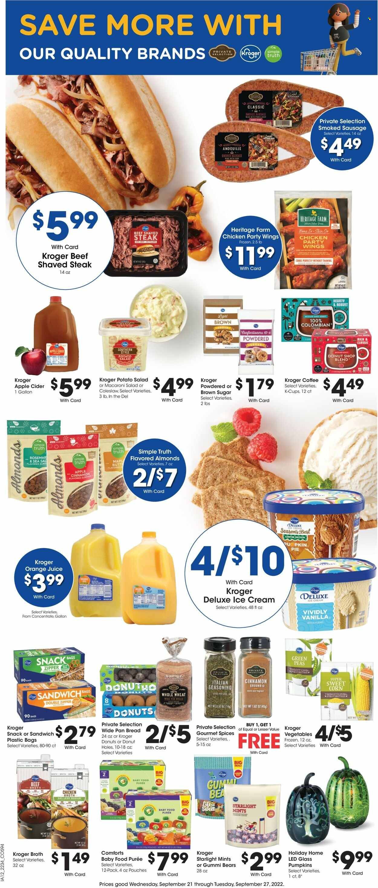 Kroger (GA, IL, LA, MI, OK, SC, TN, TX, VA) Weekly Ad Flyer Specials September 21 to September 27, 2022