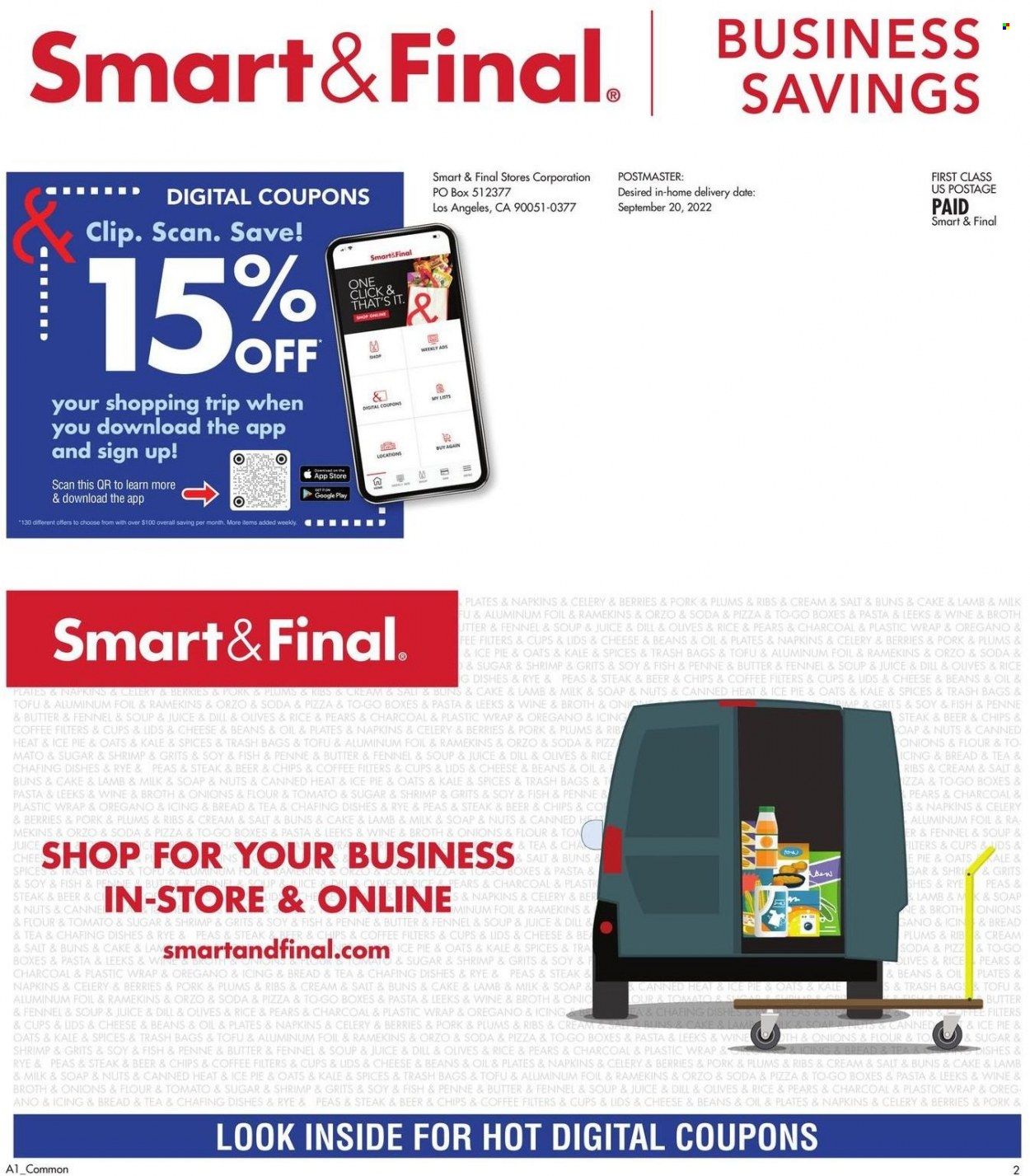 Smart & Final (AZ, CA) Weekly Ad Flyer Specials September 21 to October 4, 2022