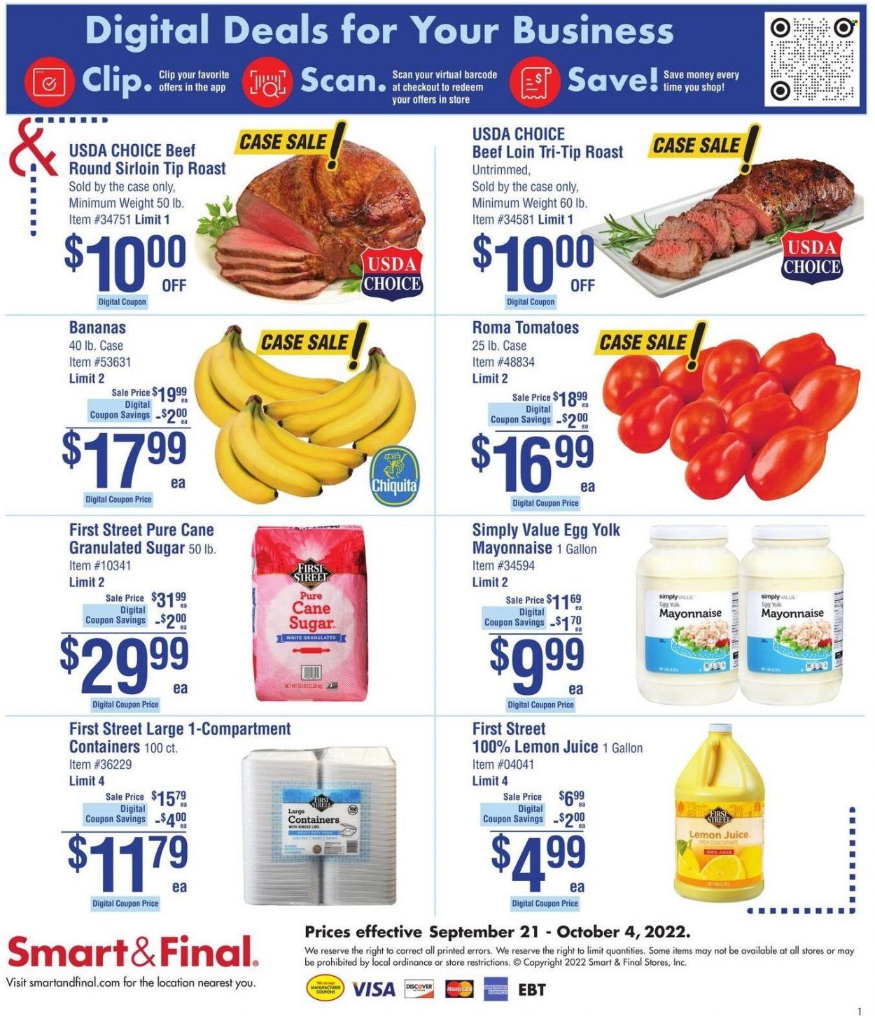 Smart & Final (AZ, CA) Weekly Ad Flyer Specials September 21 to October 4, 2022