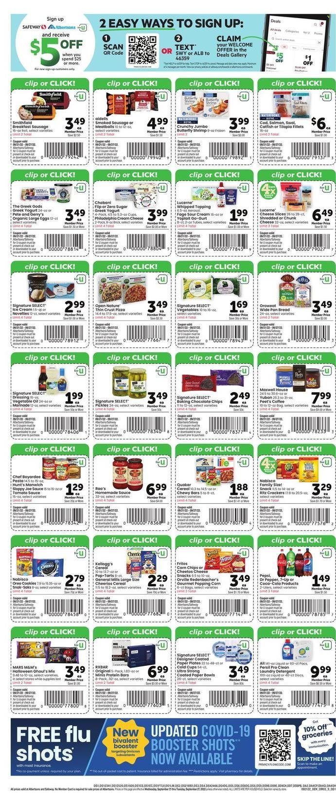 Safeway (SD) Weekly Ad Flyer Specials September 21 to September 27, 2022