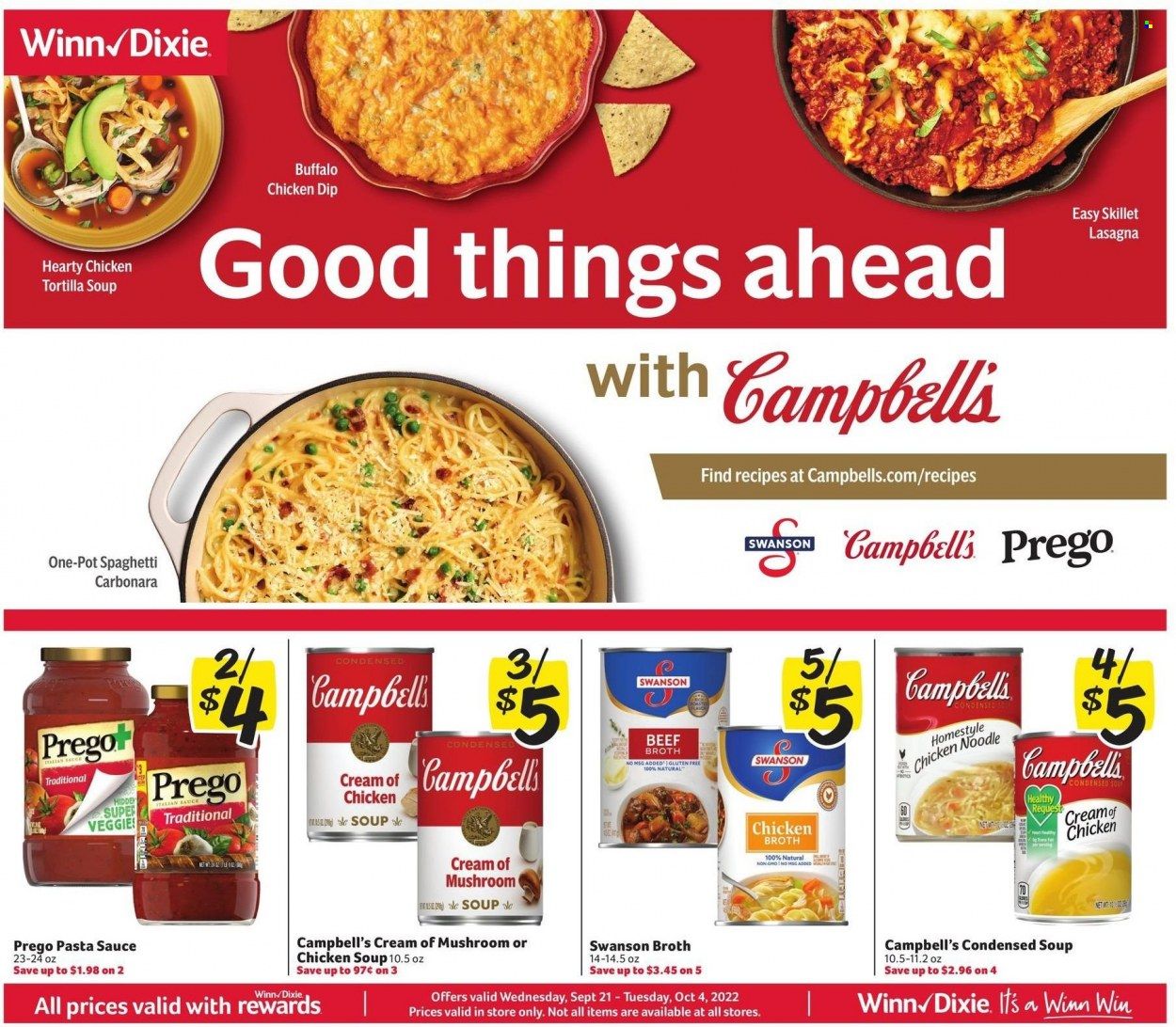 Winn Dixie (AL, FL, GA, LA) Weekly Ad Flyer Specials September 21 to October 4, 2022
