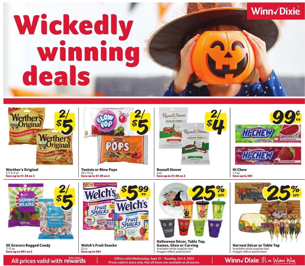 Winn Dixie (AL, FL, GA, LA) Weekly Ad Flyer Specials September 21 to October 4, 2022