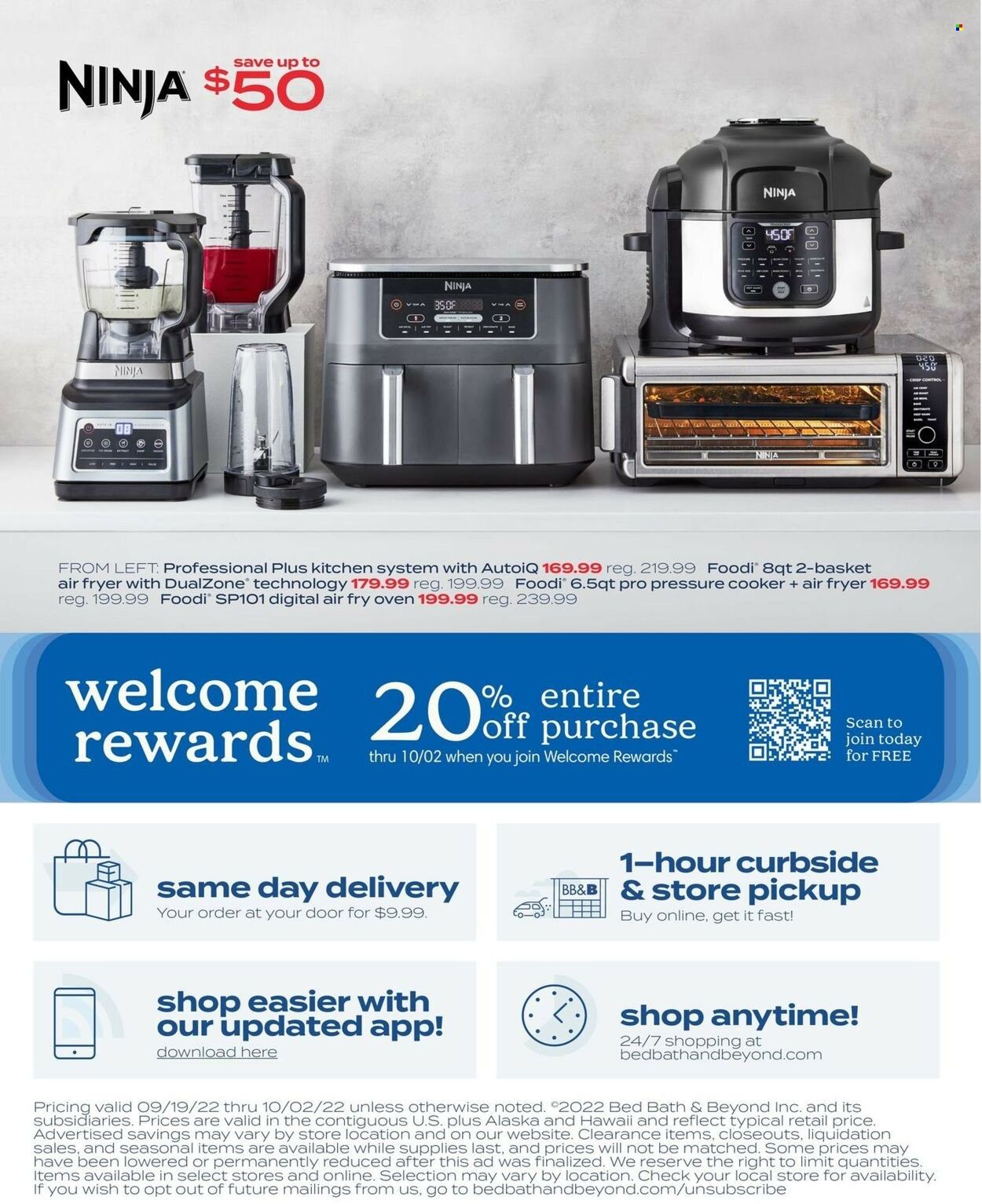 Bed Bath & Beyond Weekly Ad Flyer Specials September 19 to October 2, 2022