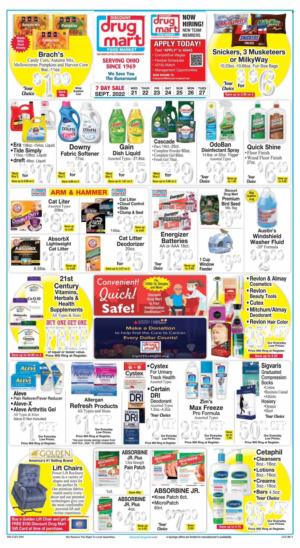 Discount Drug Mart (OH) Weekly Ad Flyer Specials September 21 to September 27, 2022