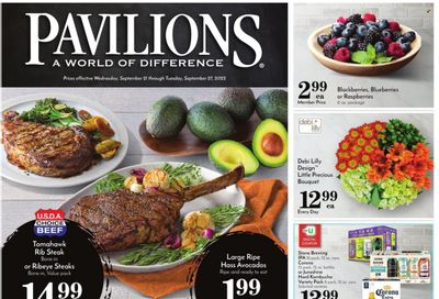 Pavilions (CA) Weekly Ad Flyer Specials September 21 to September 27, 2022