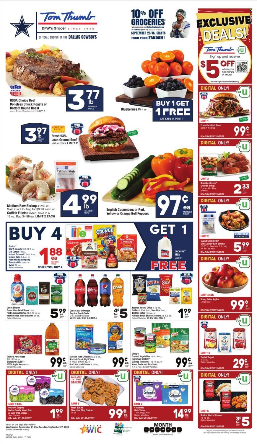 Tom Thumb (TX) Weekly Ad Flyer Specials September 21 to September 27, 2022