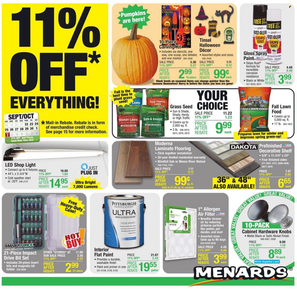 Menards Weekly Ad Flyer Specials September 22 to October 2, 2022