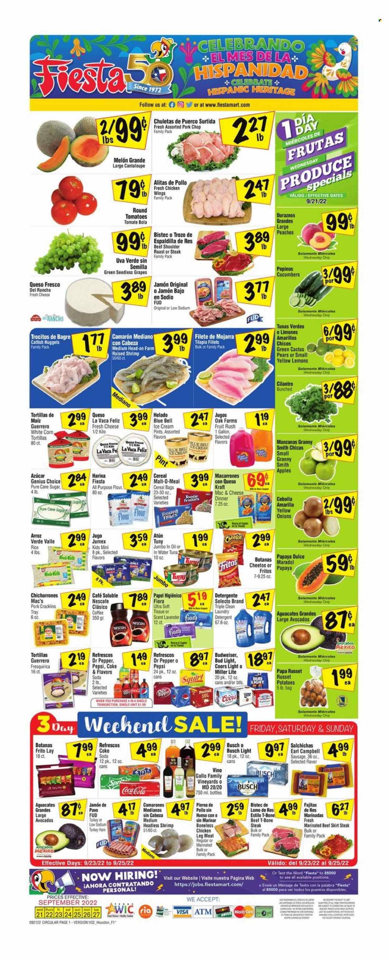 Fiesta Mart (TX) Weekly Ad Flyer Specials September 21 to September 27, 2022