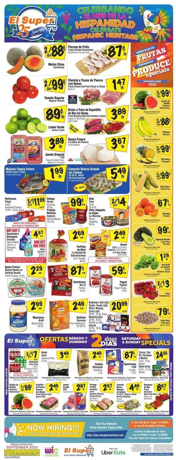 El Super (CA, NM, NV, TX) Weekly Ad Flyer Specials September 21 to September 27, 2022