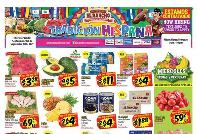 El Rancho (TX) Weekly Ad Flyer Specials September 21 to September 27, 2022