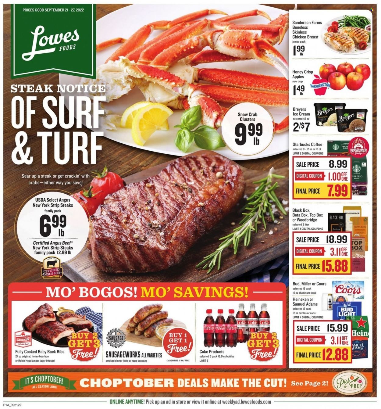 Lowes Foods (NC, SC) Weekly Ad Flyer Specials September 21 to September 27, 2022