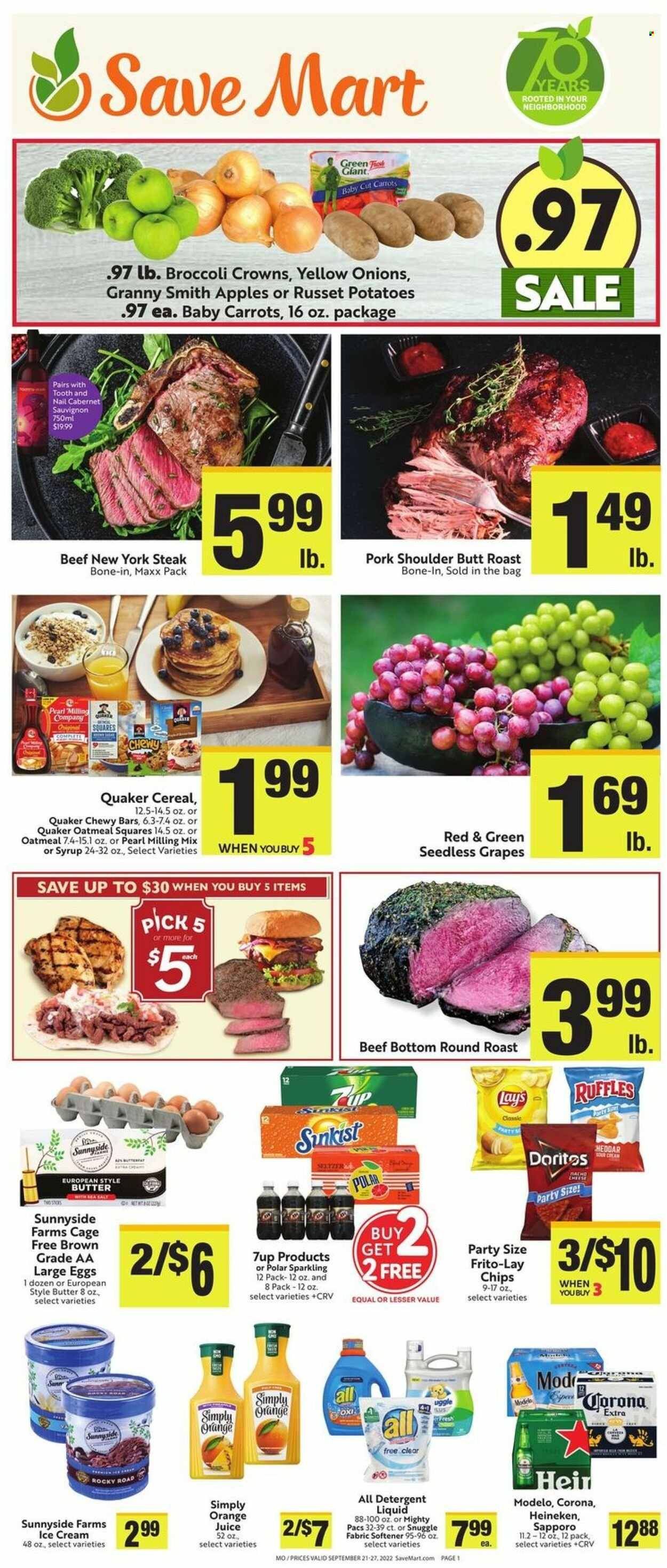 Save Mart (CA, NV) Weekly Ad Flyer Specials September 21 to September 27, 2022