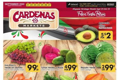 Cardenas (CA, NV) Weekly Ad Flyer Specials September 21 to September 27, 2022