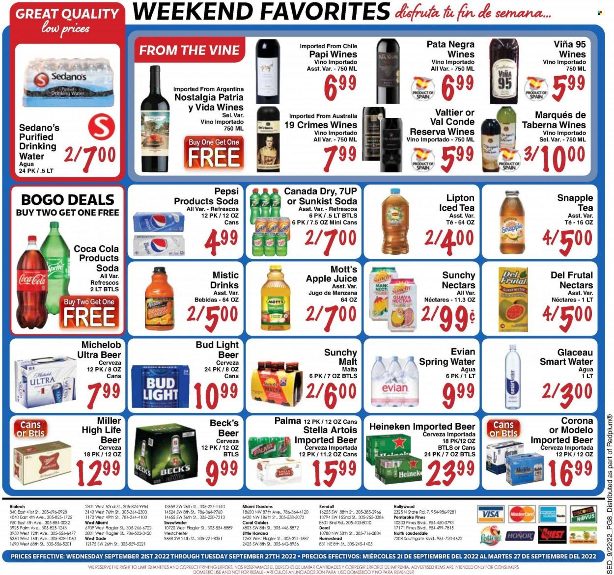 Sedano's (FL) Weekly Ad Flyer Specials September 21 to September 27, 2022