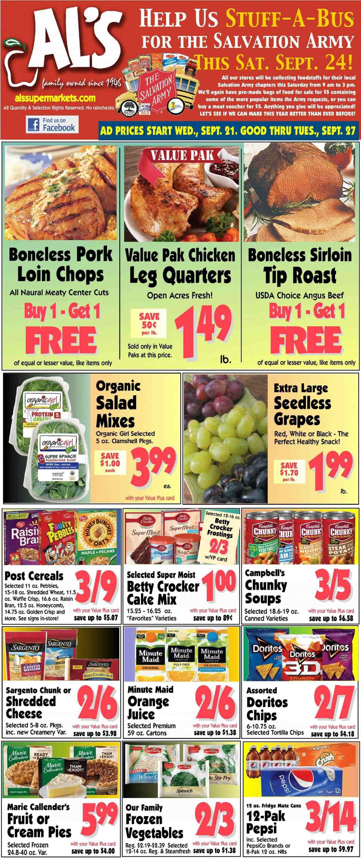 Al's Supermarket (IN) Weekly Ad Flyer Specials September 21 to September 27, 2022