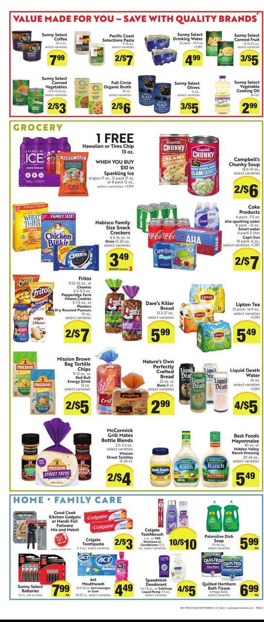 Lucky California Weekly Ad Flyer Specials September 21 to September 27, 2022