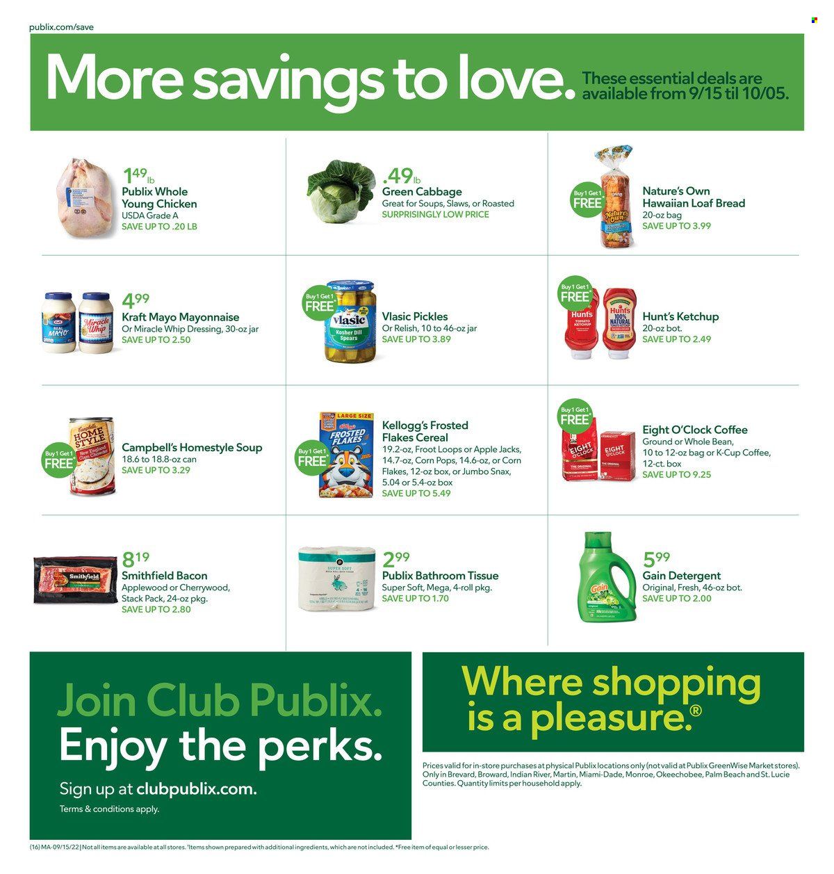 Publix (AL, FL, GA, NC, SC, TN) Weekly Ad Flyer Specials September 22 to September 28, 2022