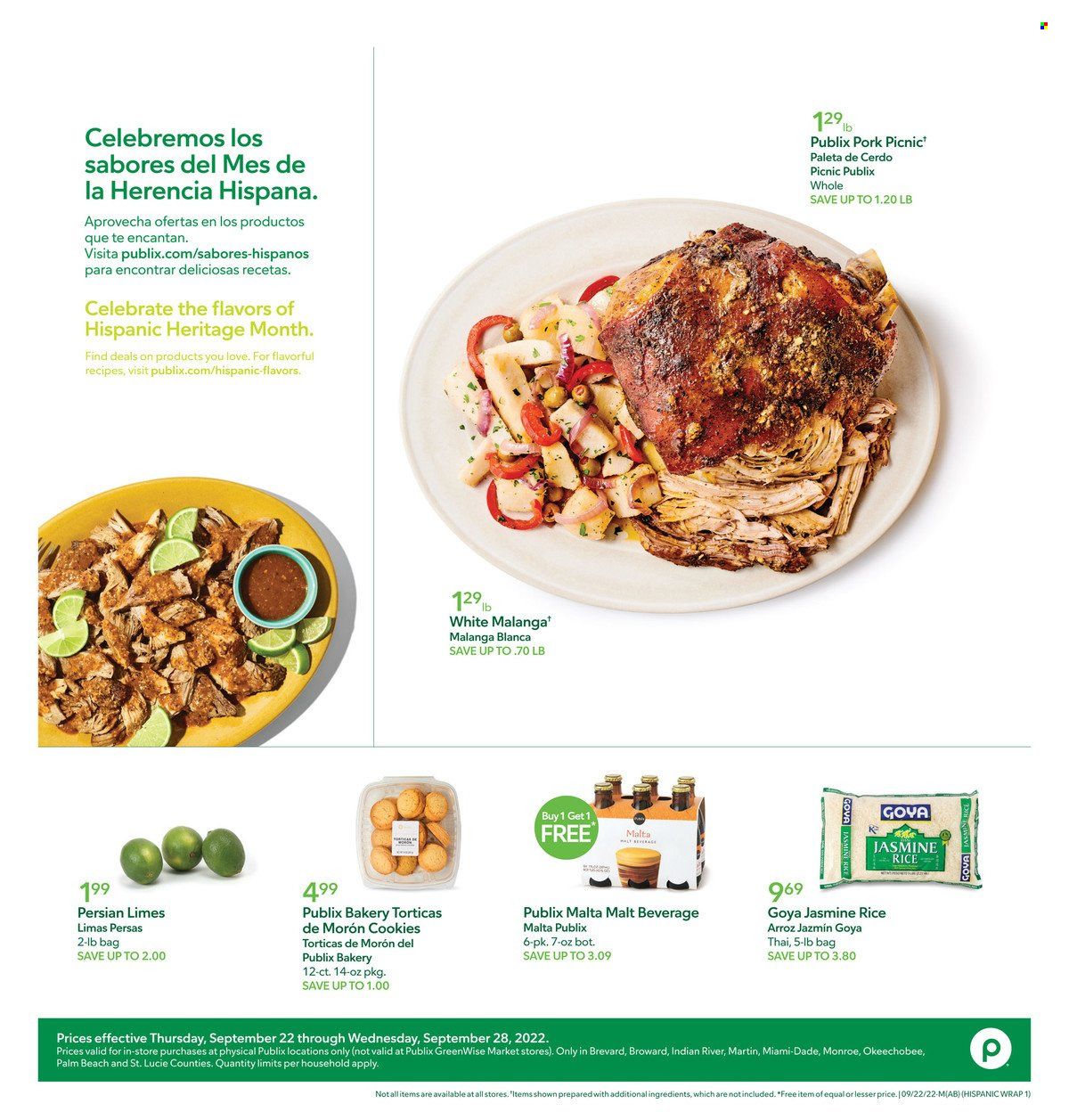 Publix (AL, FL, GA, NC, SC, TN) Weekly Ad Flyer Specials September 22 to September 28, 2022
