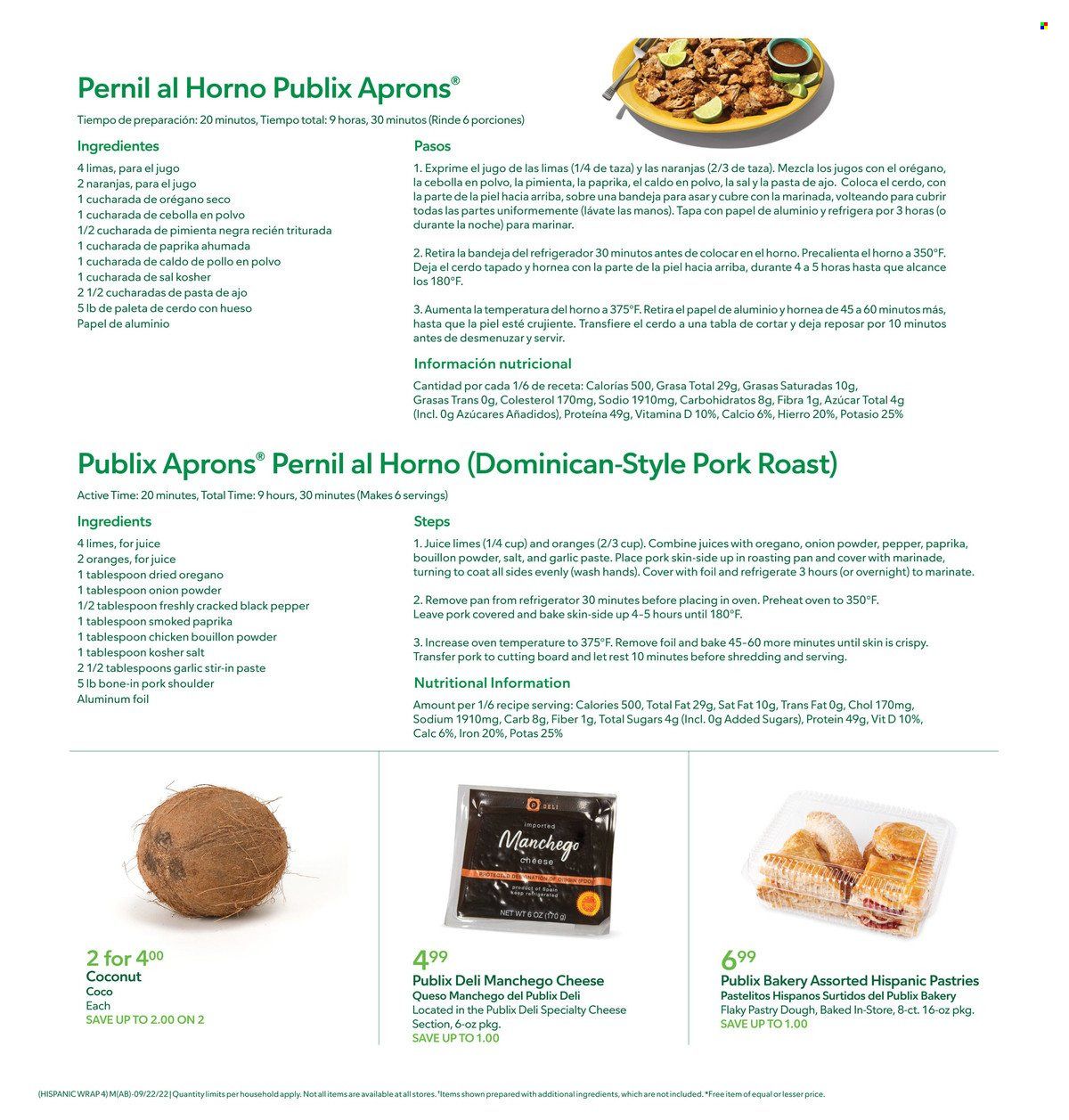 Publix (AL, FL, GA, NC, SC, TN) Weekly Ad Flyer Specials September 22 to September 28, 2022