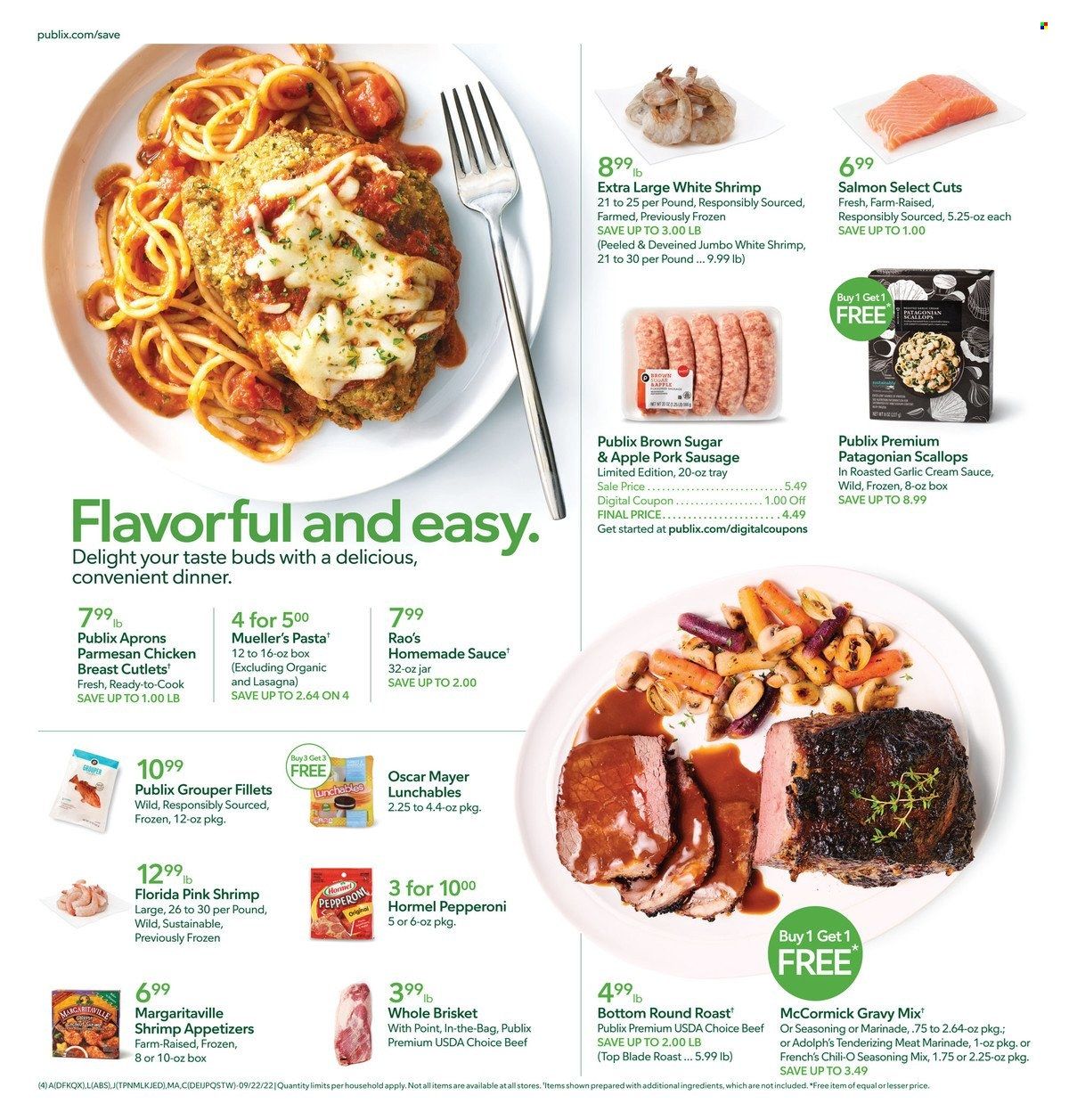 Publix (AL, FL, GA, NC, SC, TN) Weekly Ad Flyer Specials September 22 to September 28, 2022