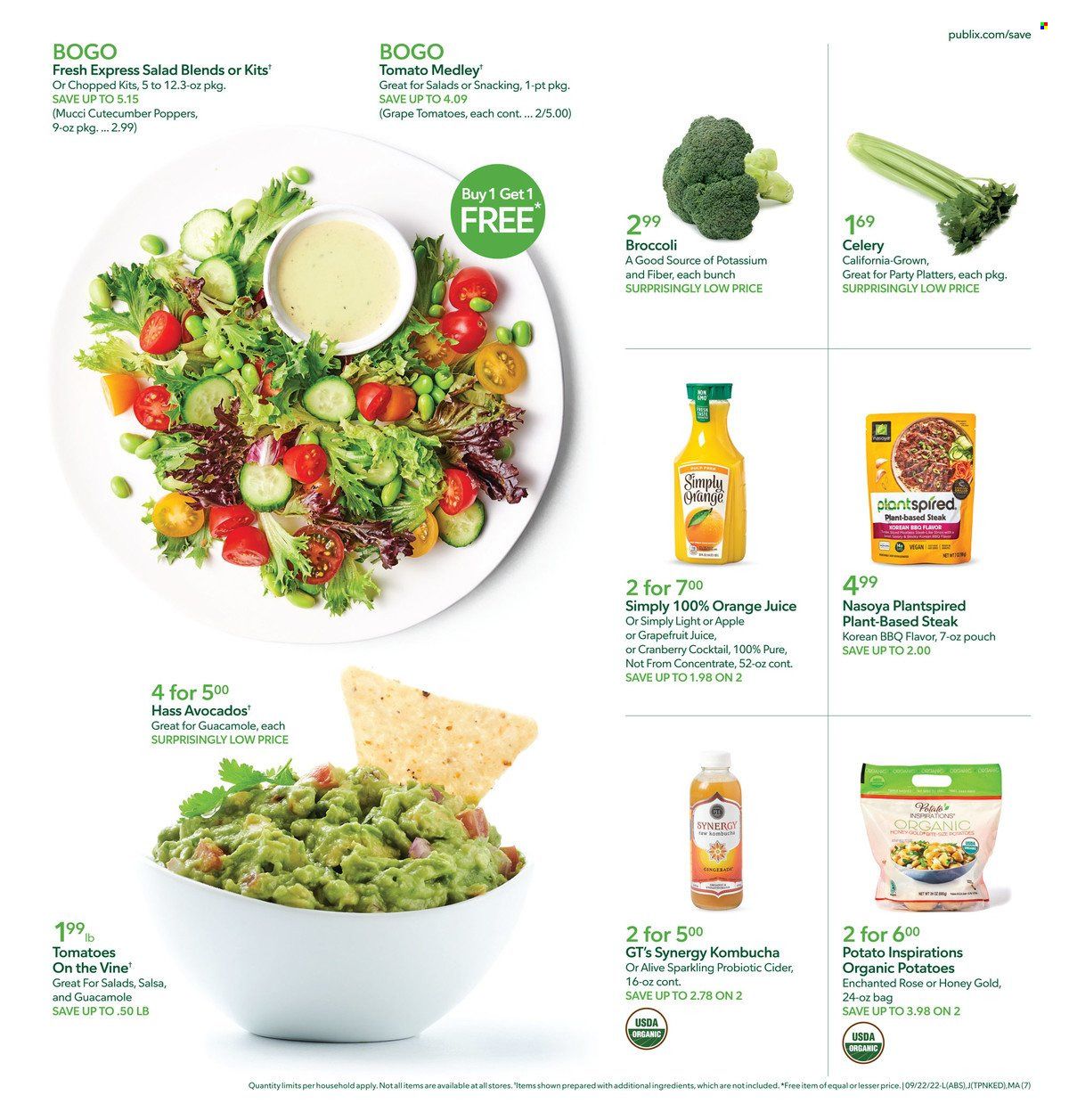 Publix (AL, FL, GA, NC, SC, TN) Weekly Ad Flyer Specials September 22 to September 28, 2022
