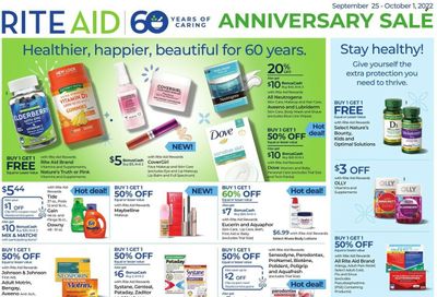 RITE AID Weekly Ad Flyer Specials September 25 to October 1, 2022