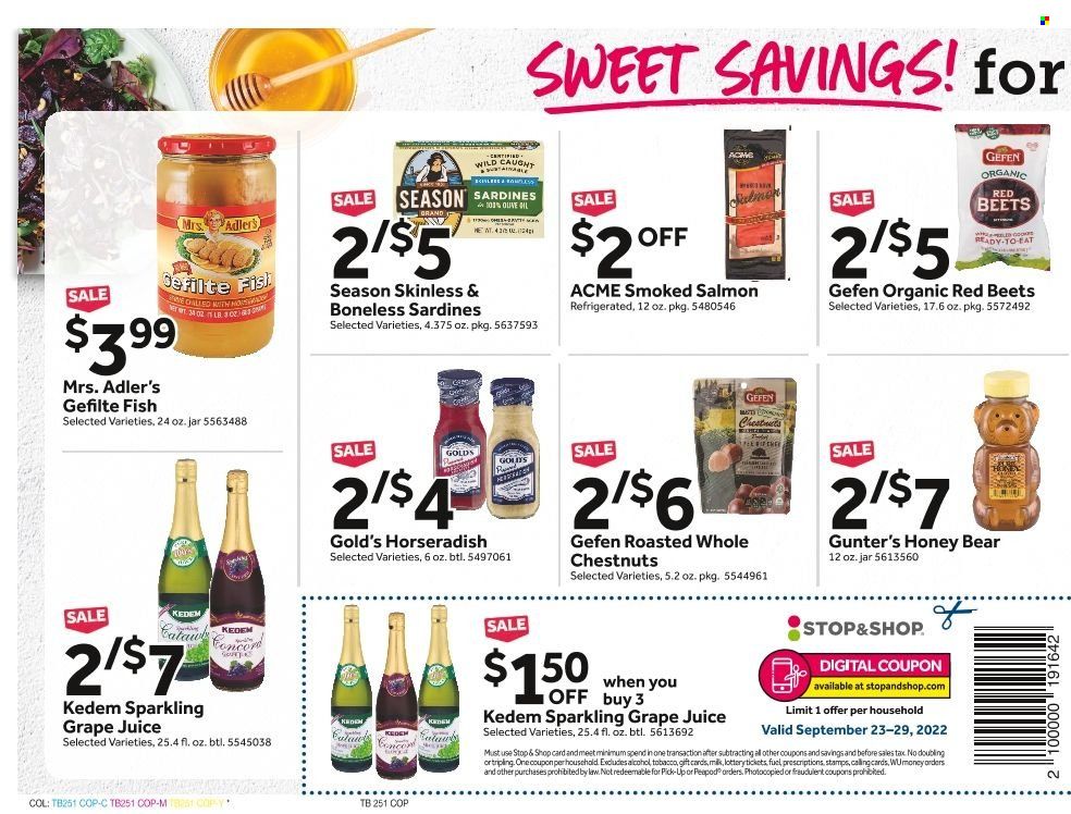 Stop & Shop (NY) Weekly Ad Flyer Specials September 23 to September 29, 2022