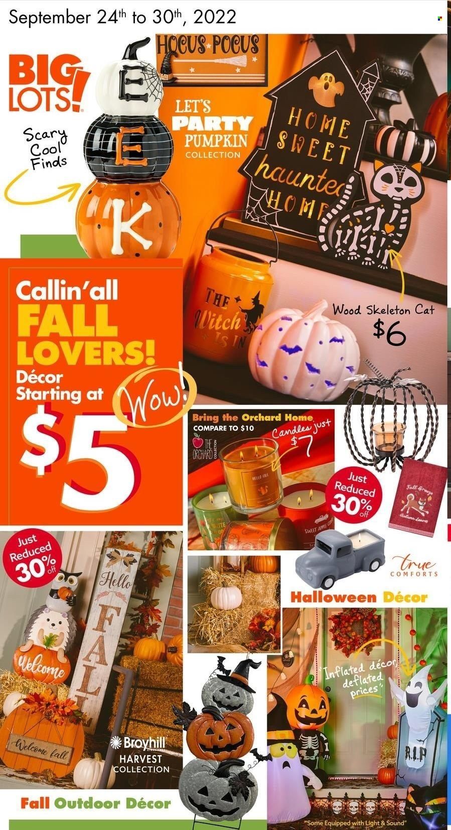 Big Lots Weekly Ad Flyer Specials September 24 to September 30, 2022