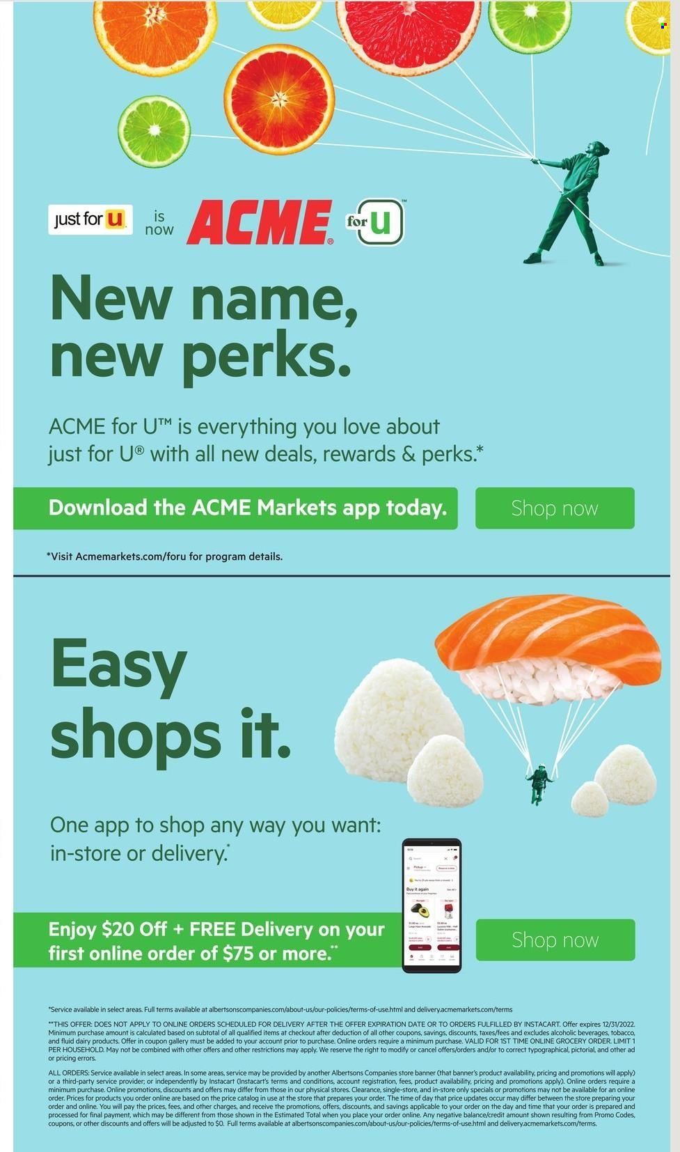 ACME (DE, NJ, NY, PA) Weekly Ad Flyer Specials September 23 to September 29, 2022