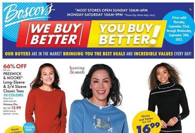 Boscov's (CT, DE, MD, NJ, NY, PA) Weekly Ad Flyer Specials September 22 to September 28, 2022
