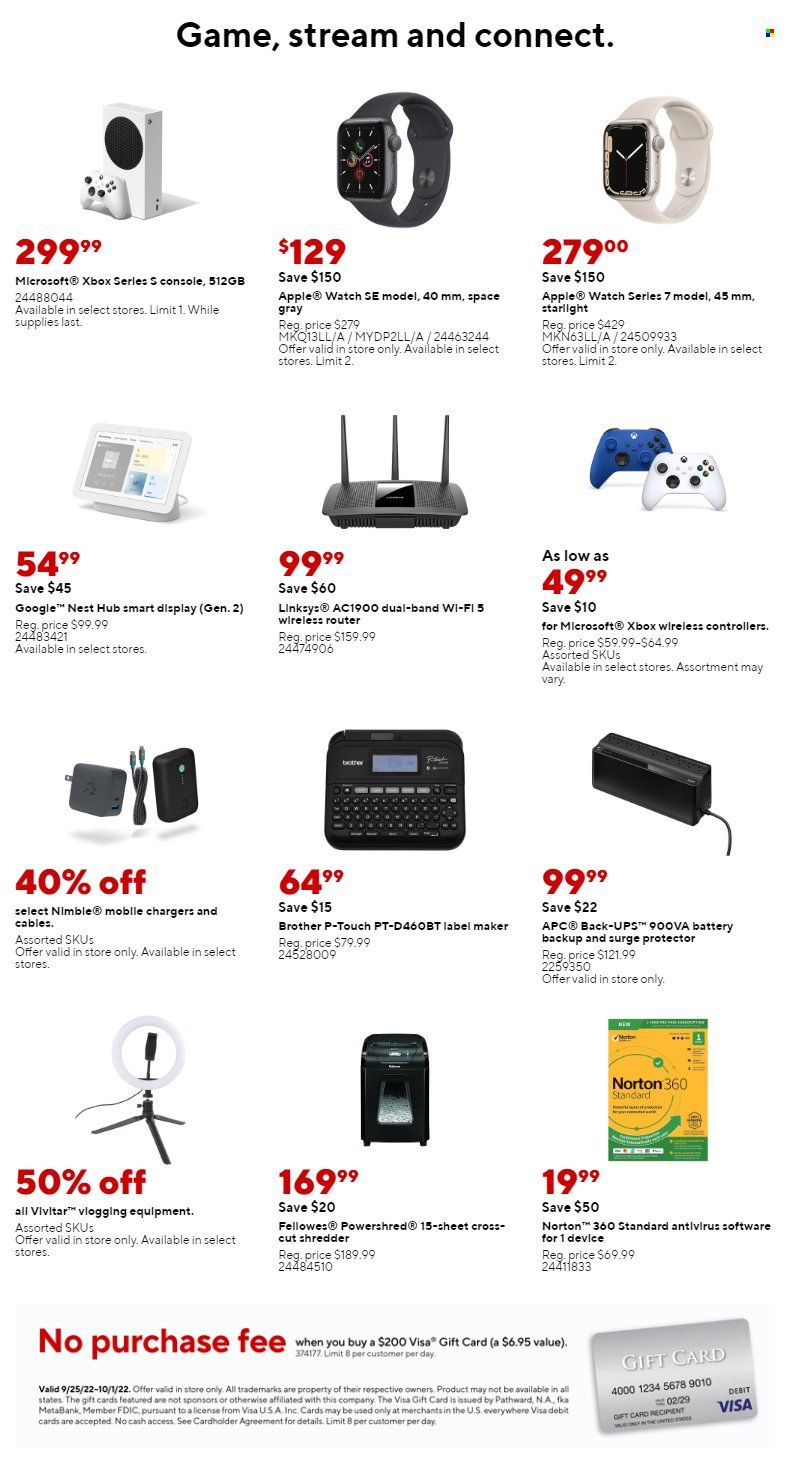 Staples Weekly Ad Flyer Specials September 25 to October 1, 2022