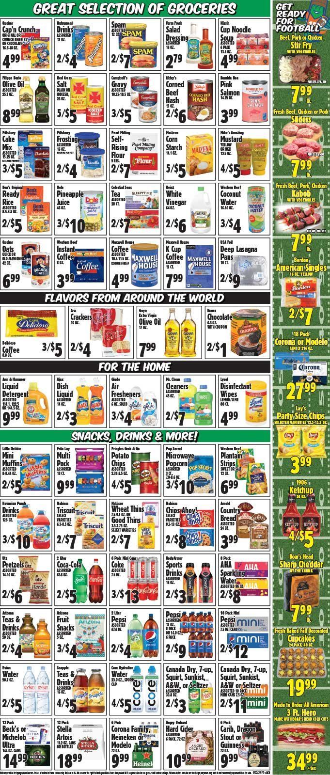 Western Beef (FL, NY) Weekly Ad Flyer Specials September 22 to September 28, 2022
