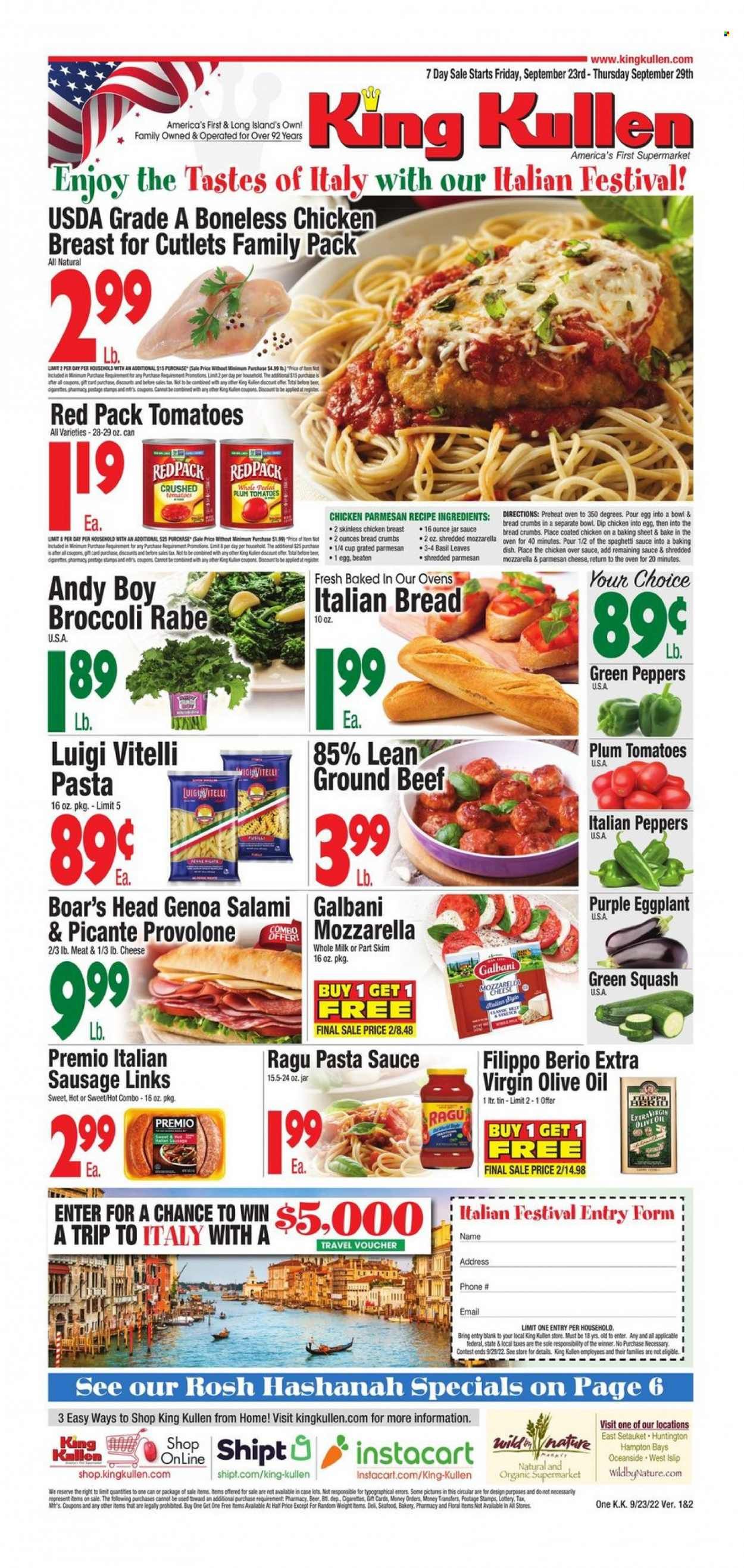 King Kullen (NY) Weekly Ad Flyer Specials September 23 to September 29, 2022