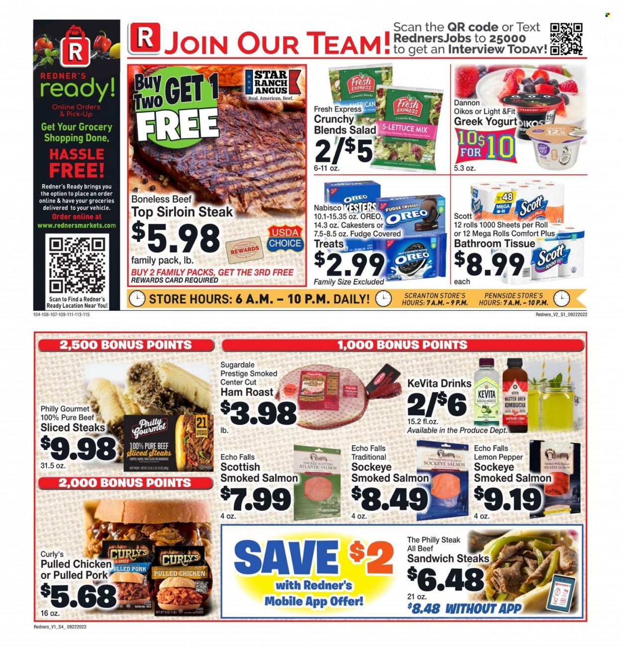 Redner's Markets (DE, MD, PA) Weekly Ad Flyer Specials September 22 to September 28, 2022