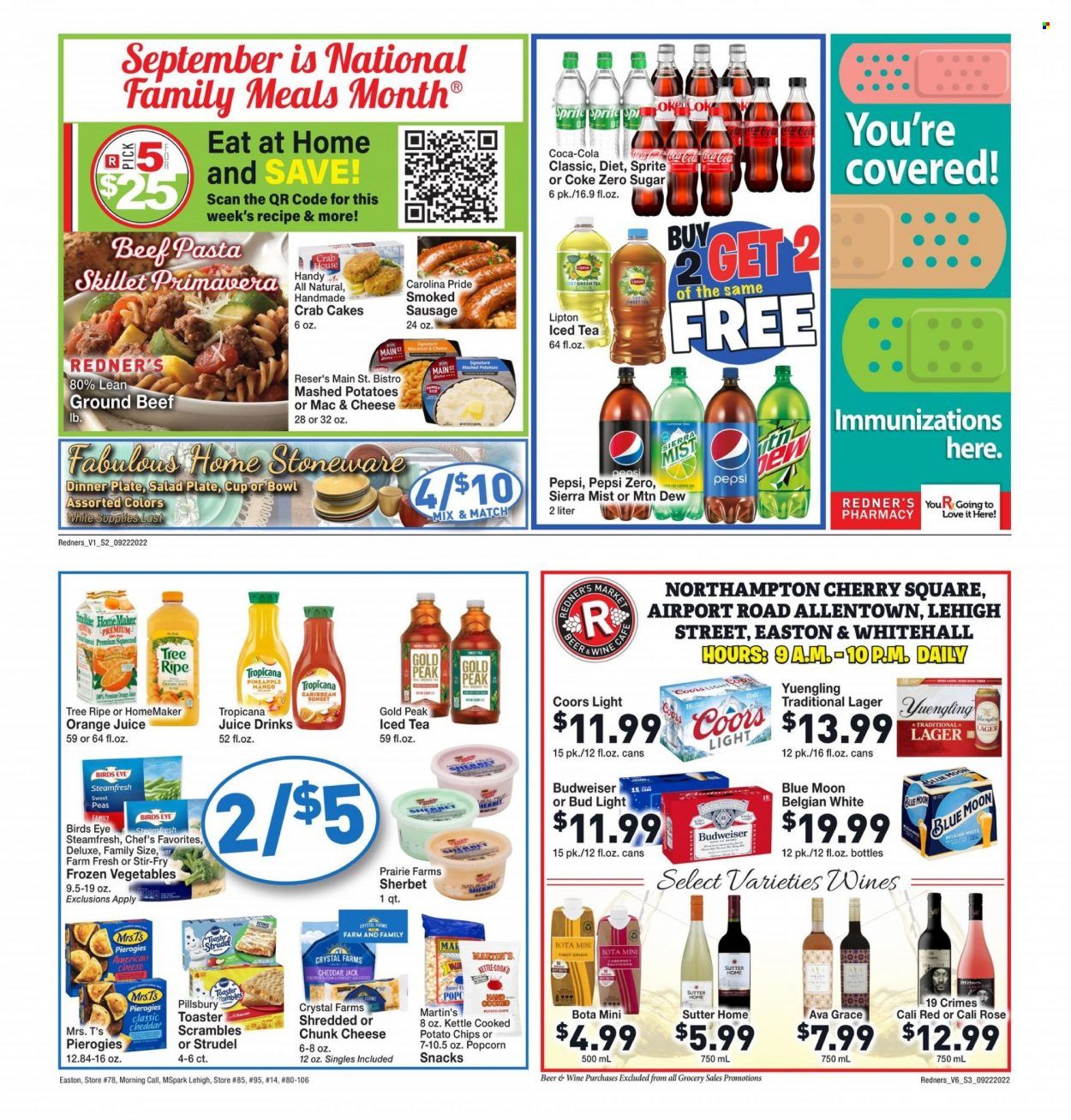 Redner's Markets (DE, MD, PA) Weekly Ad Flyer Specials September 22 to September 28, 2022