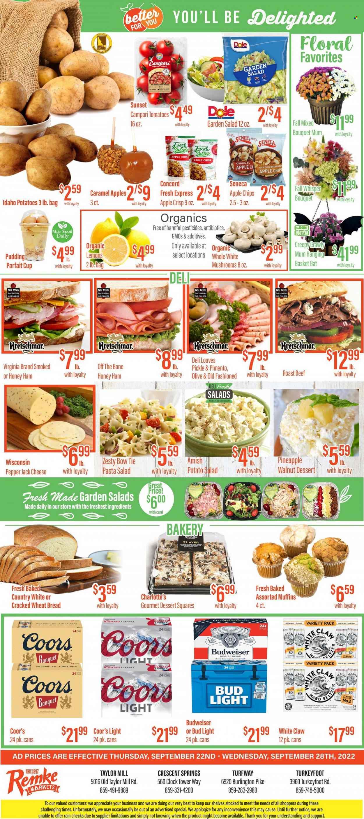 Remke (KY) Weekly Ad Flyer Specials September 22 to September 28, 2022
