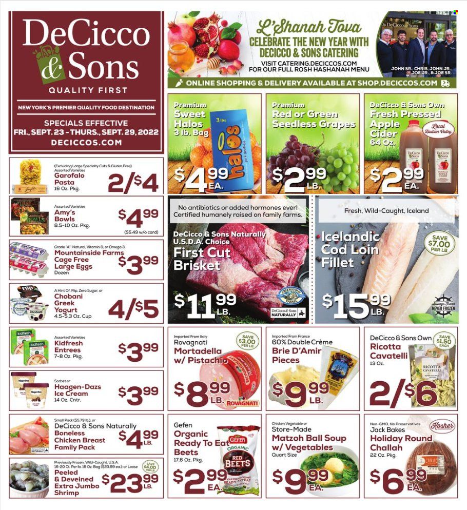 DeCicco & Sons (NY) Weekly Ad Flyer Specials September 23 to September 29, 2022