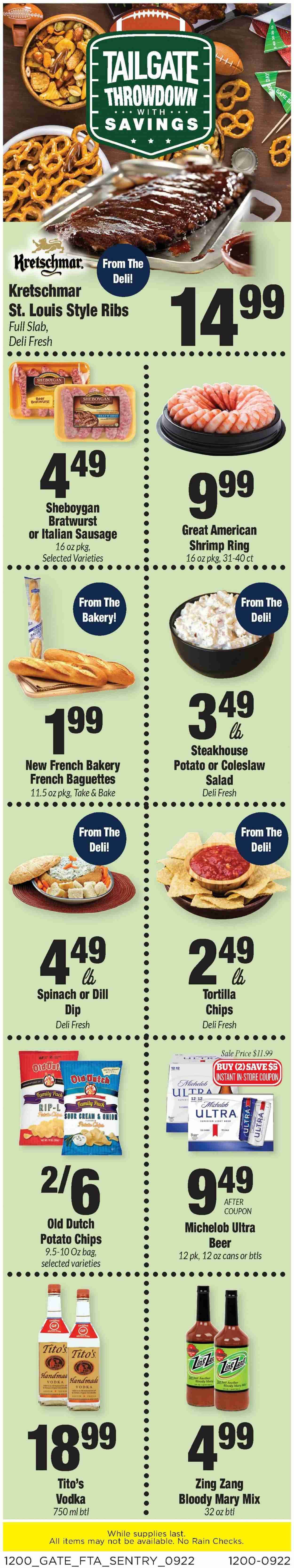Sentry Foods (WI) Weekly Ad Flyer Specials September 22 to September 28, 2022